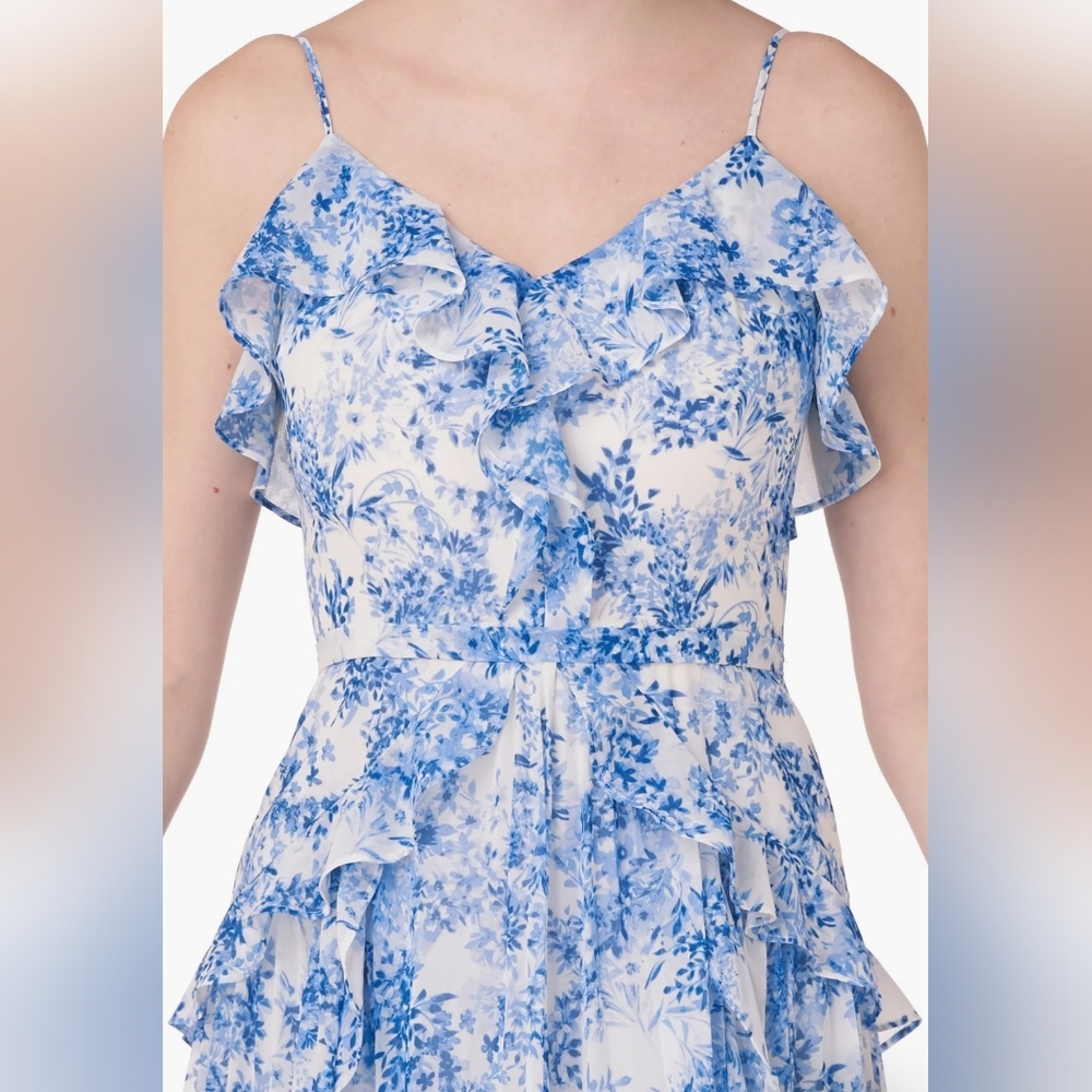 Sleeveless Printed Midi Dress - Picture 3 of 6